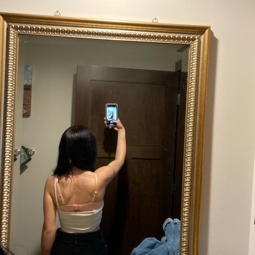 White Crop Tee